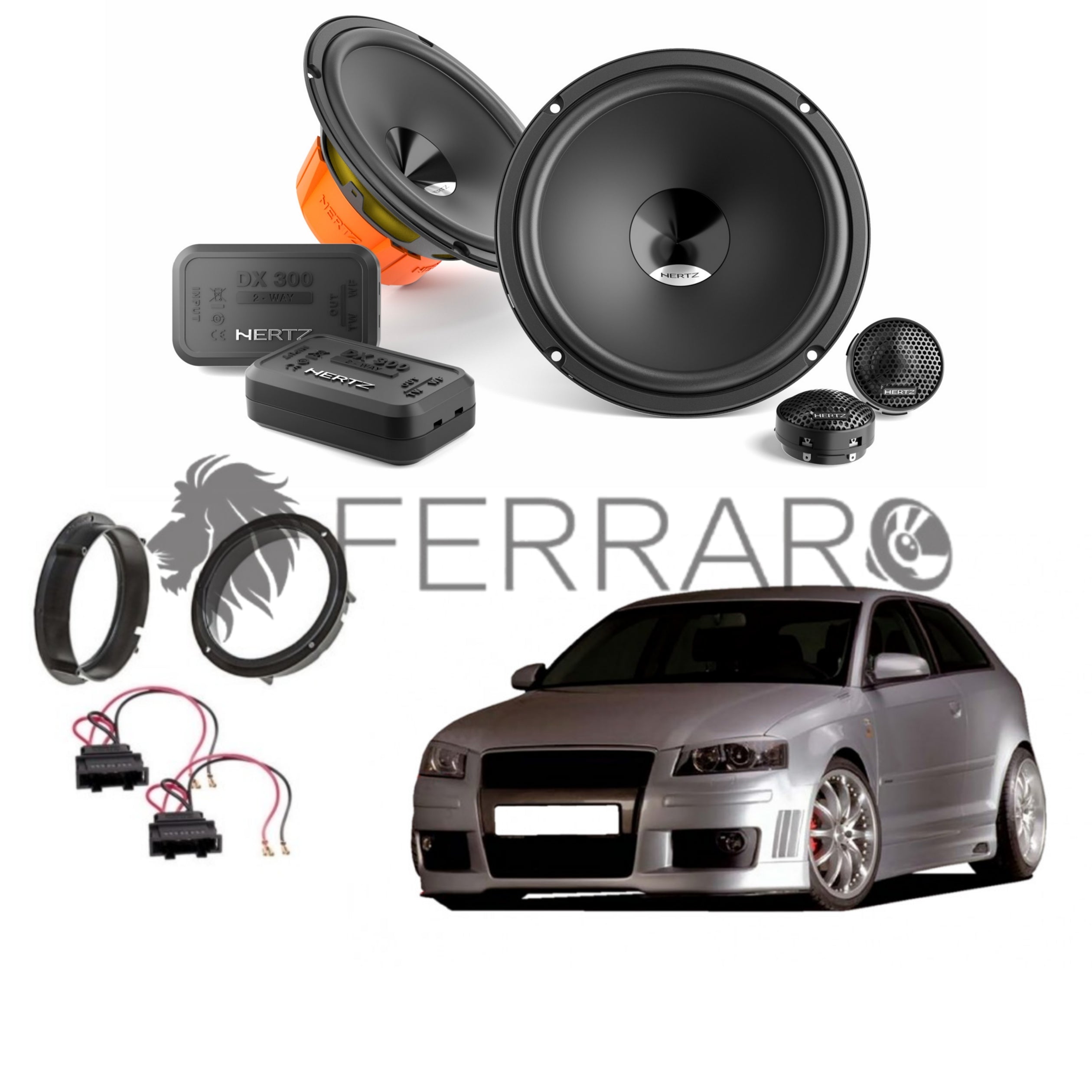 Hertz Kit 4 Casse | DSK 165.3 | Anteriori | Audi A3 8P 2003-2013