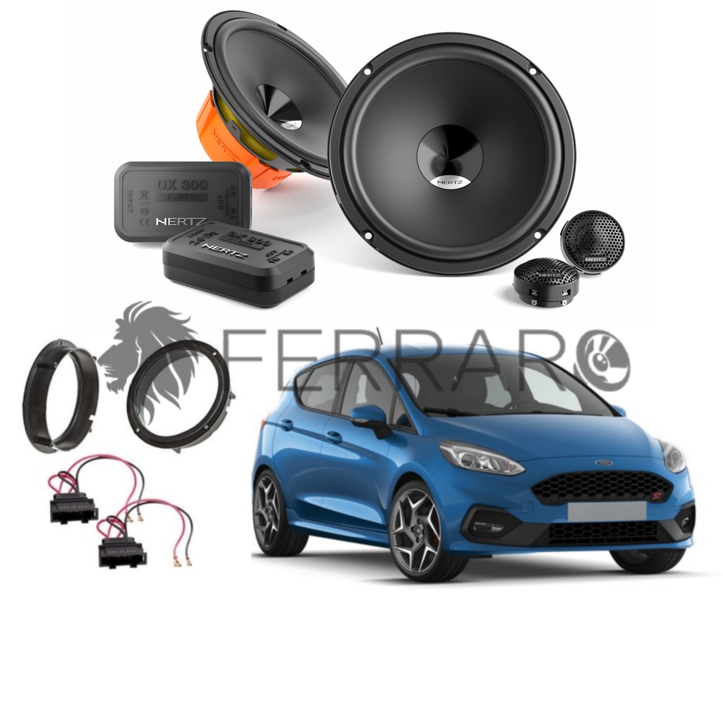 Hertz Kit 4 Casse | DSK 165.3 | Anteriori |  Ford Fiesta VI 6 dal 2008>