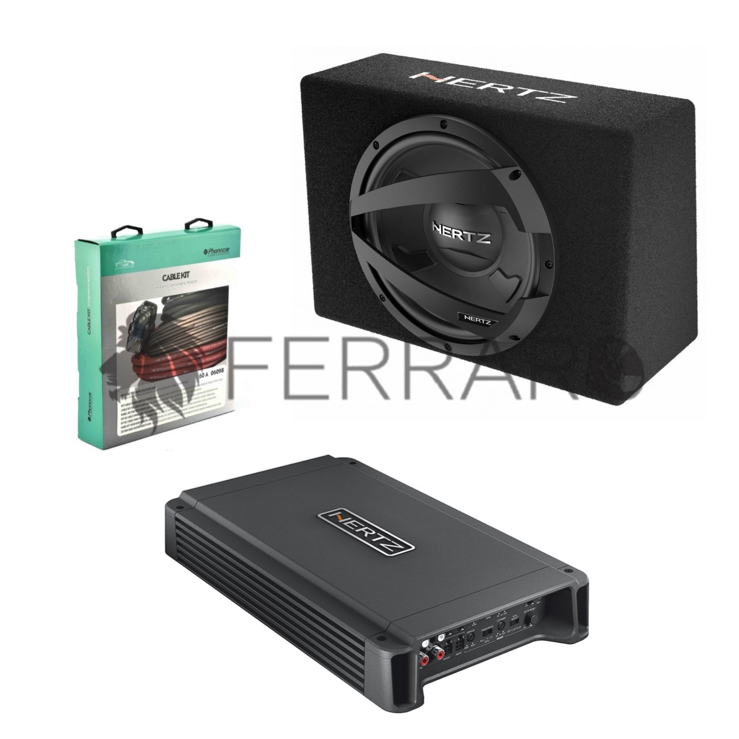 Hertz Sound | Amplificatore HCP4 2/3/4 Canali 760w | Subwoofer DBX 30.3 1000w | Set Cavi