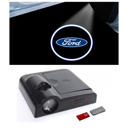 FORD Door Sill Light - Wireless, Battery Operated, Complete KIT with Magnet.