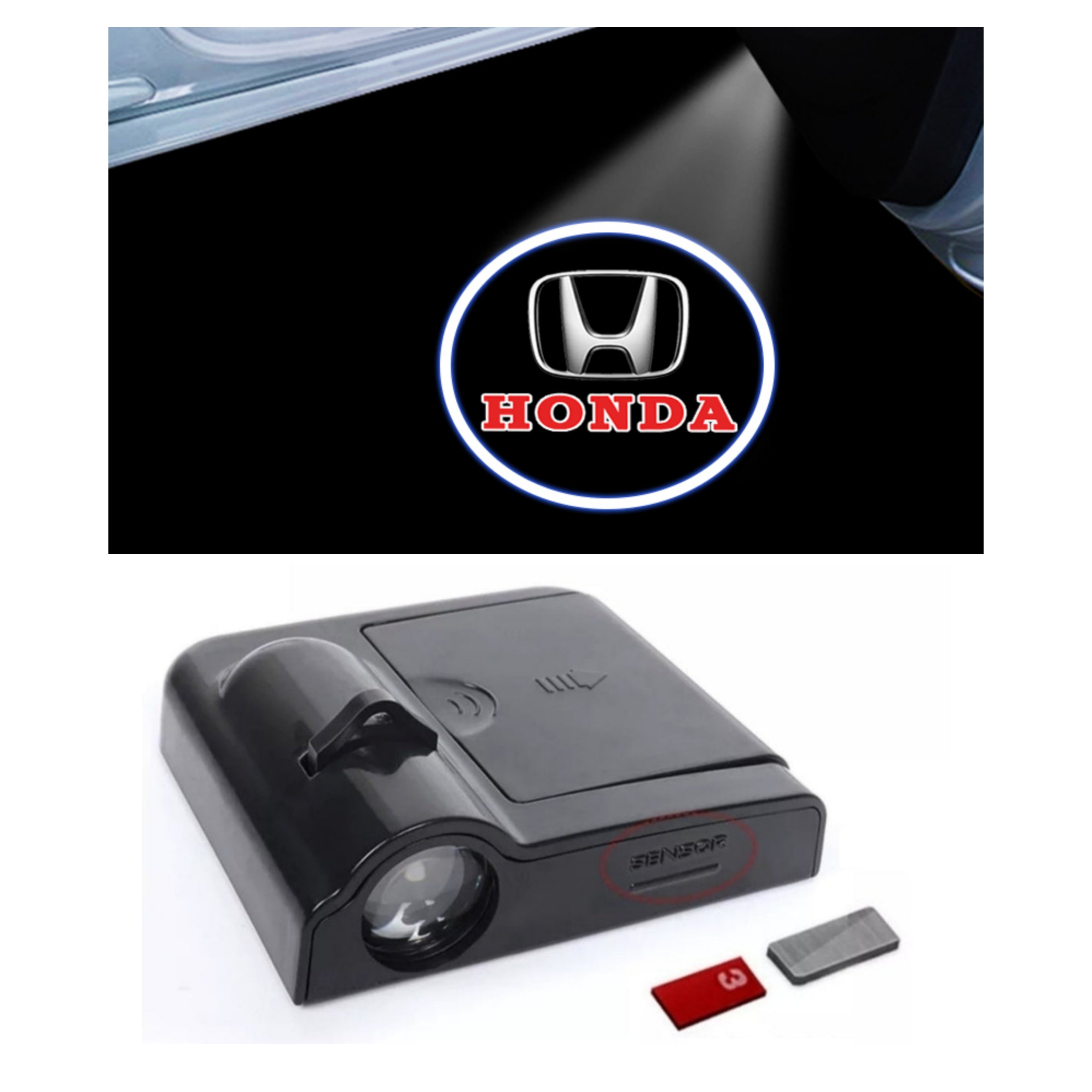 HONDA Door Sill Light - Wireless, Battery Operated, Complete KIT with Magnet.