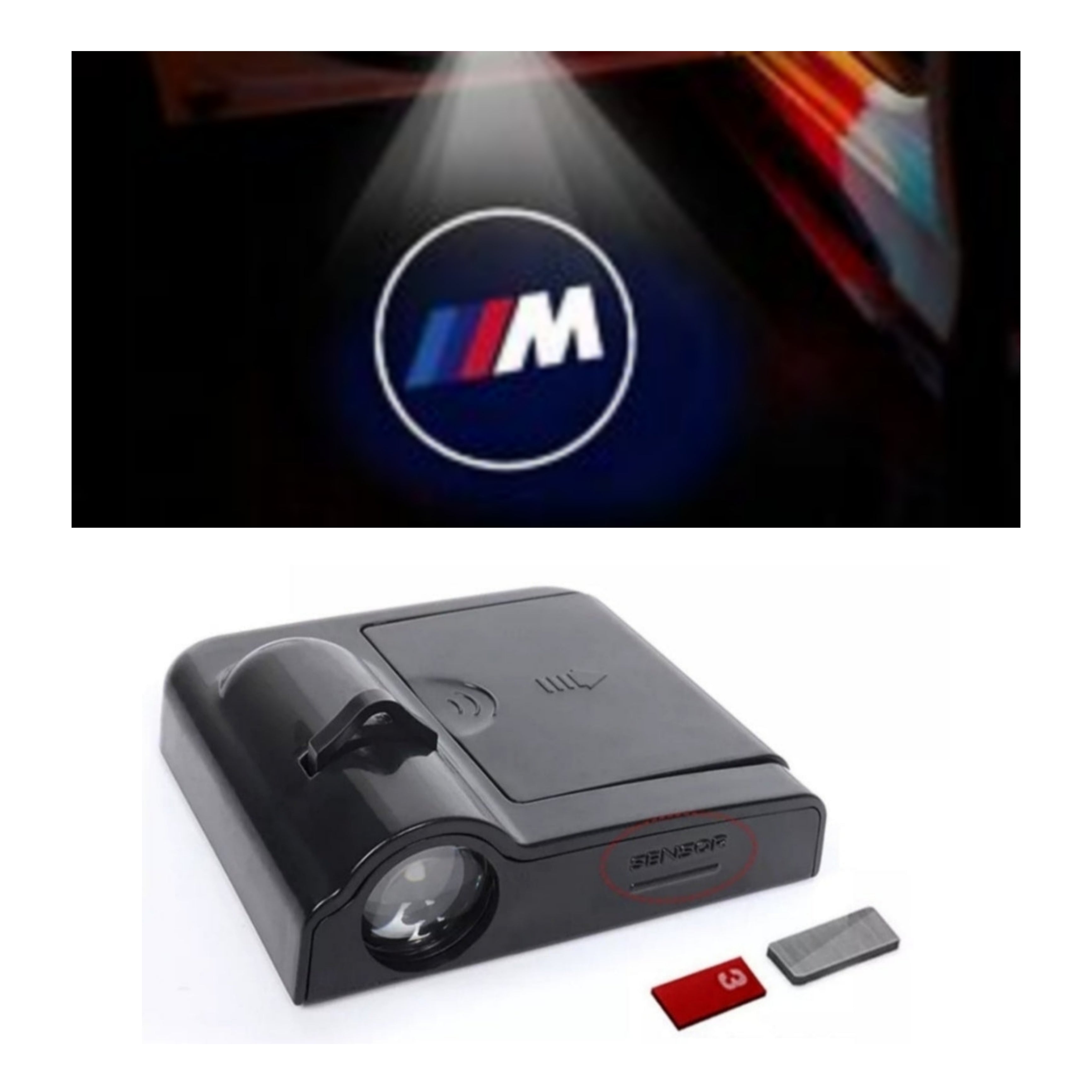 BMW MIII Door Sill Light - Wireless, Battery Operated, Complete KIT with Magnet.