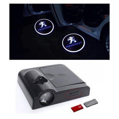 PEUGEOT Door Sill Light - Wireless, Battery Operated, Complete KIT with Magnet.