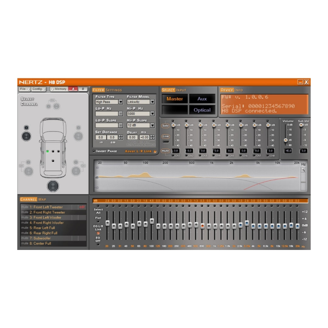 Hertz H8 DSP - Hertz, Processor, DSP, 4 Way ACTIVE with DRC