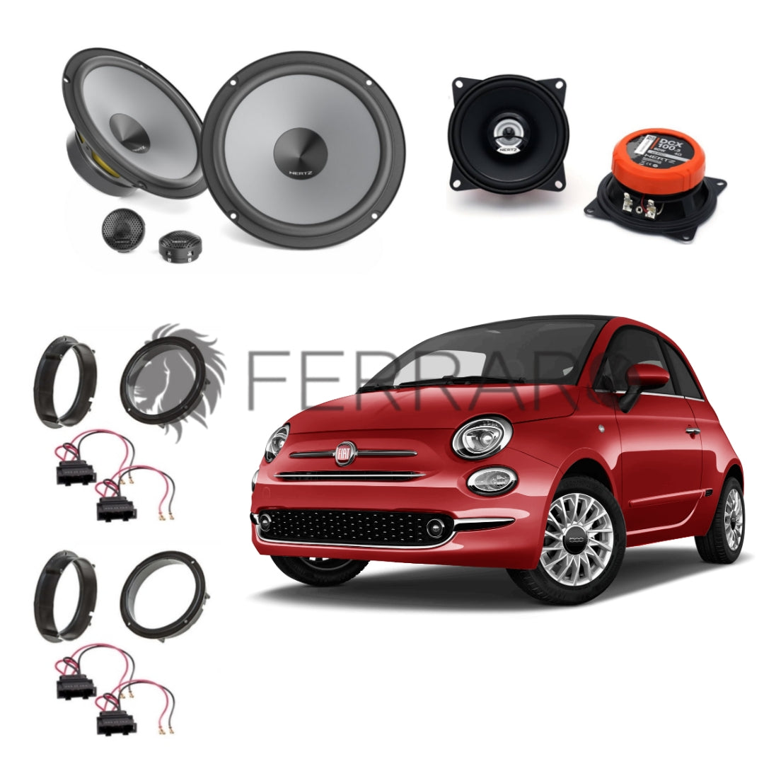 Hertz Kit 6 Casse | K 165 | DCX 100.3 | Ant/Post | Fiat 500s