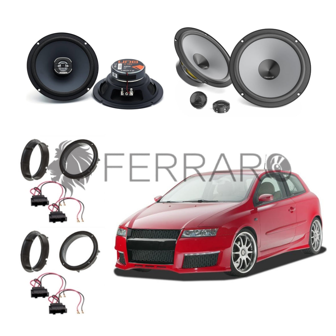 Hertz Kit 6 Casse | K 165 | X 165 | Ant/Post | Fiat Stilo 3 Porte