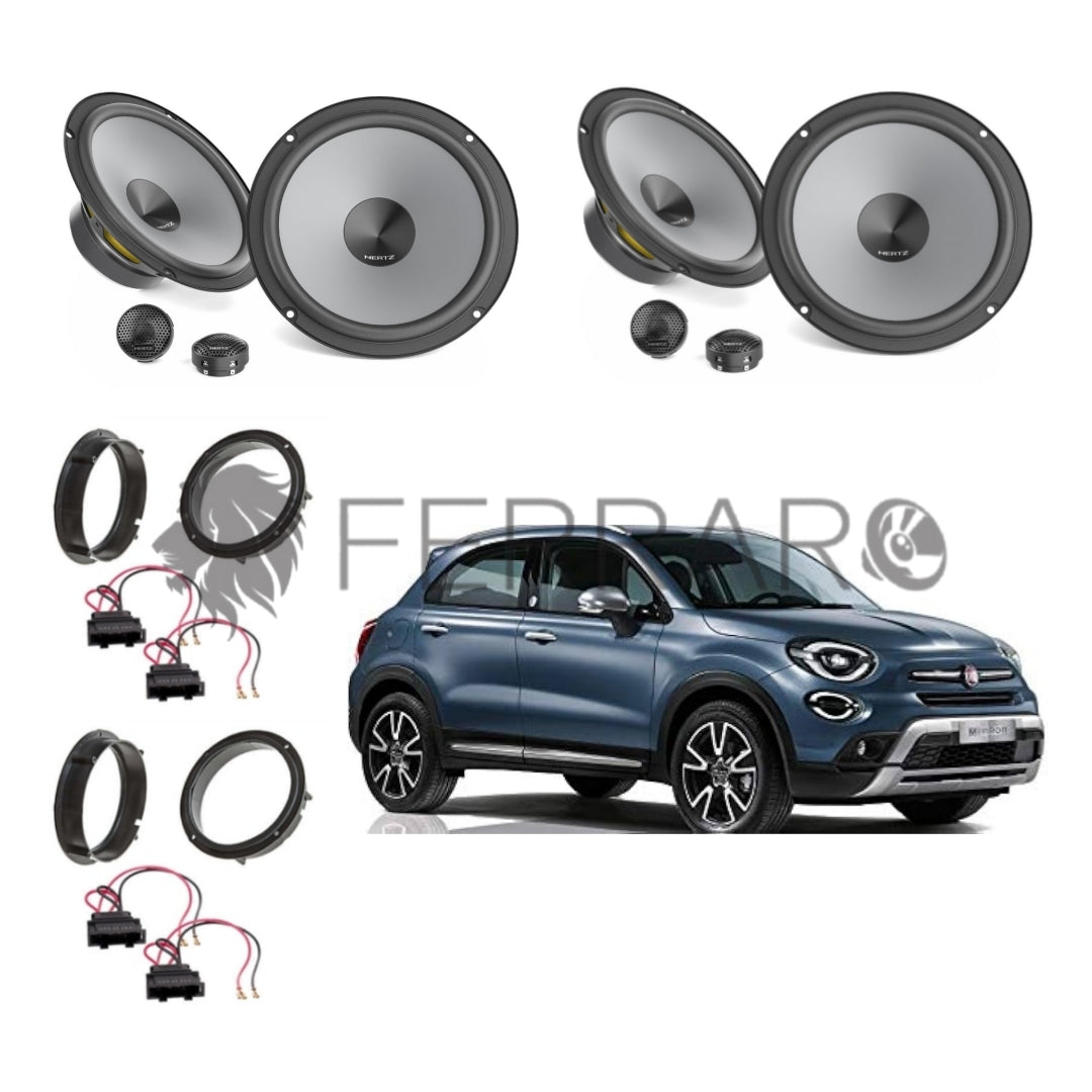 Hertz Kit 8 Casse | K 165 | Ant/Post | Fiat 500x