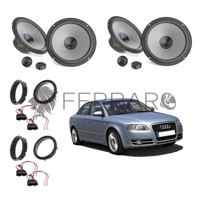 Hertz Kit 8 Casse | K 165 | Ant/Post | Audi A4 dal 2001-2008