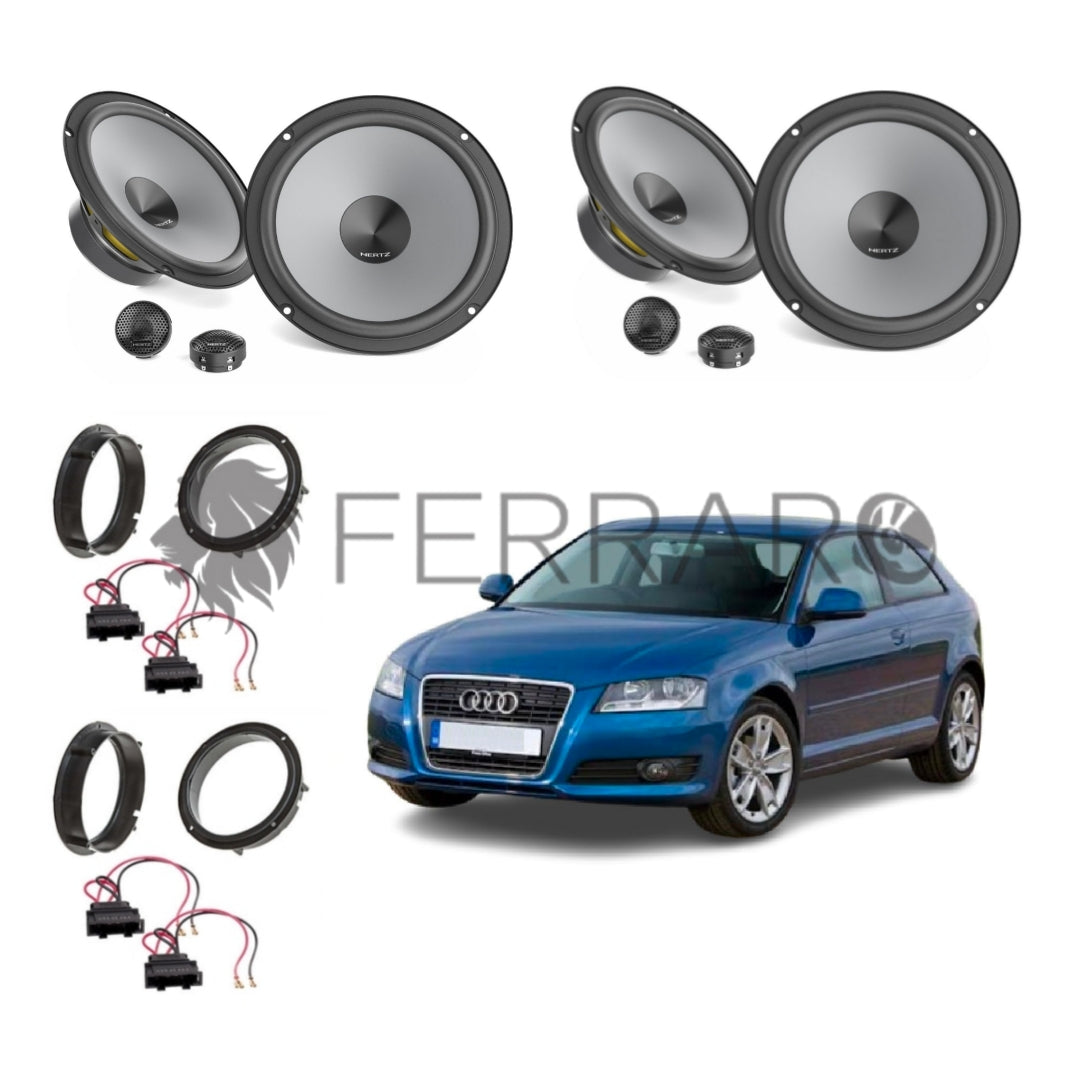 Hertz Kit 8 Casse | K 165 | Ant/Post | Audi A3 8P 3Porte