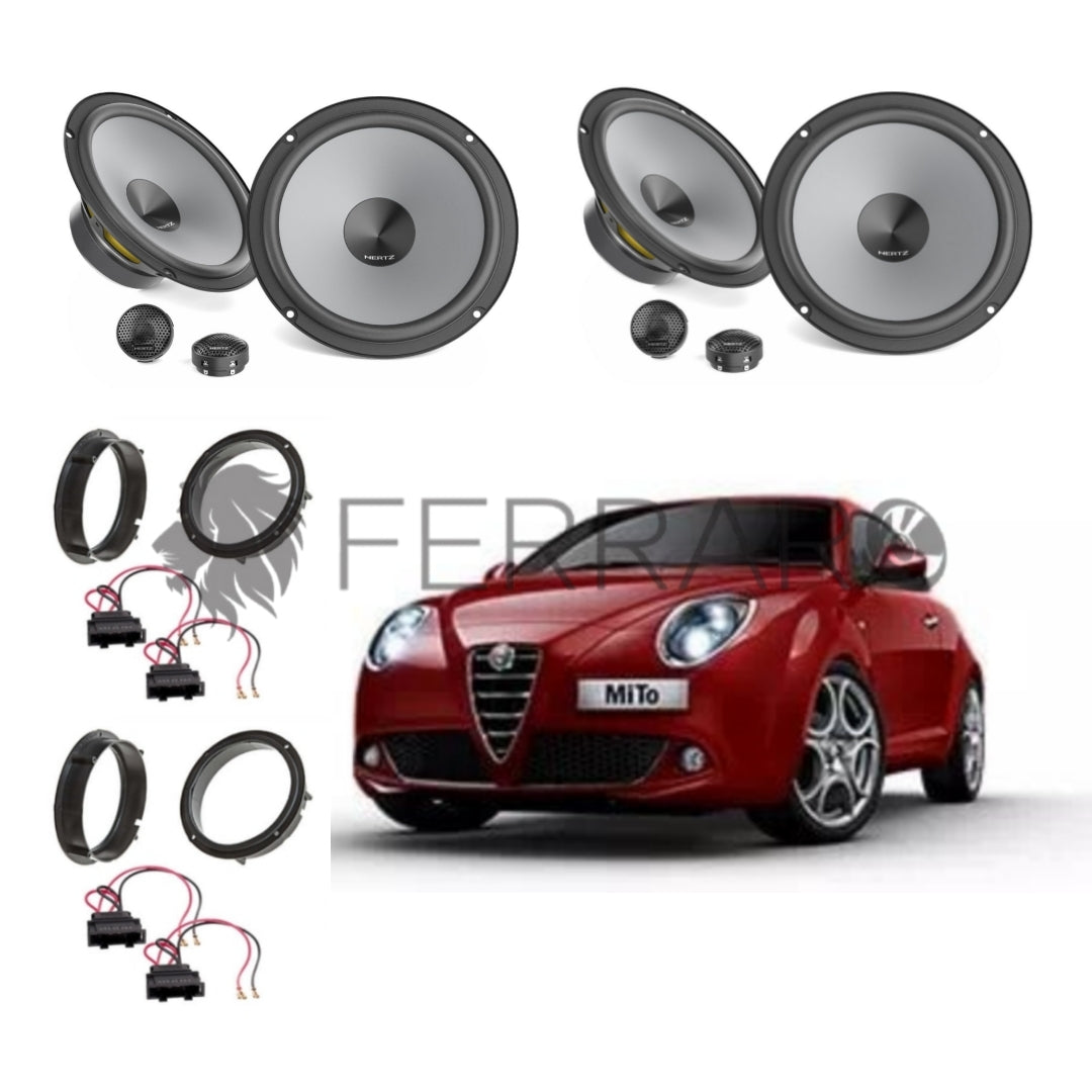 Hertz Kit 8 Casse | K 165 | Ant/Post | AlfaRomeo Mito