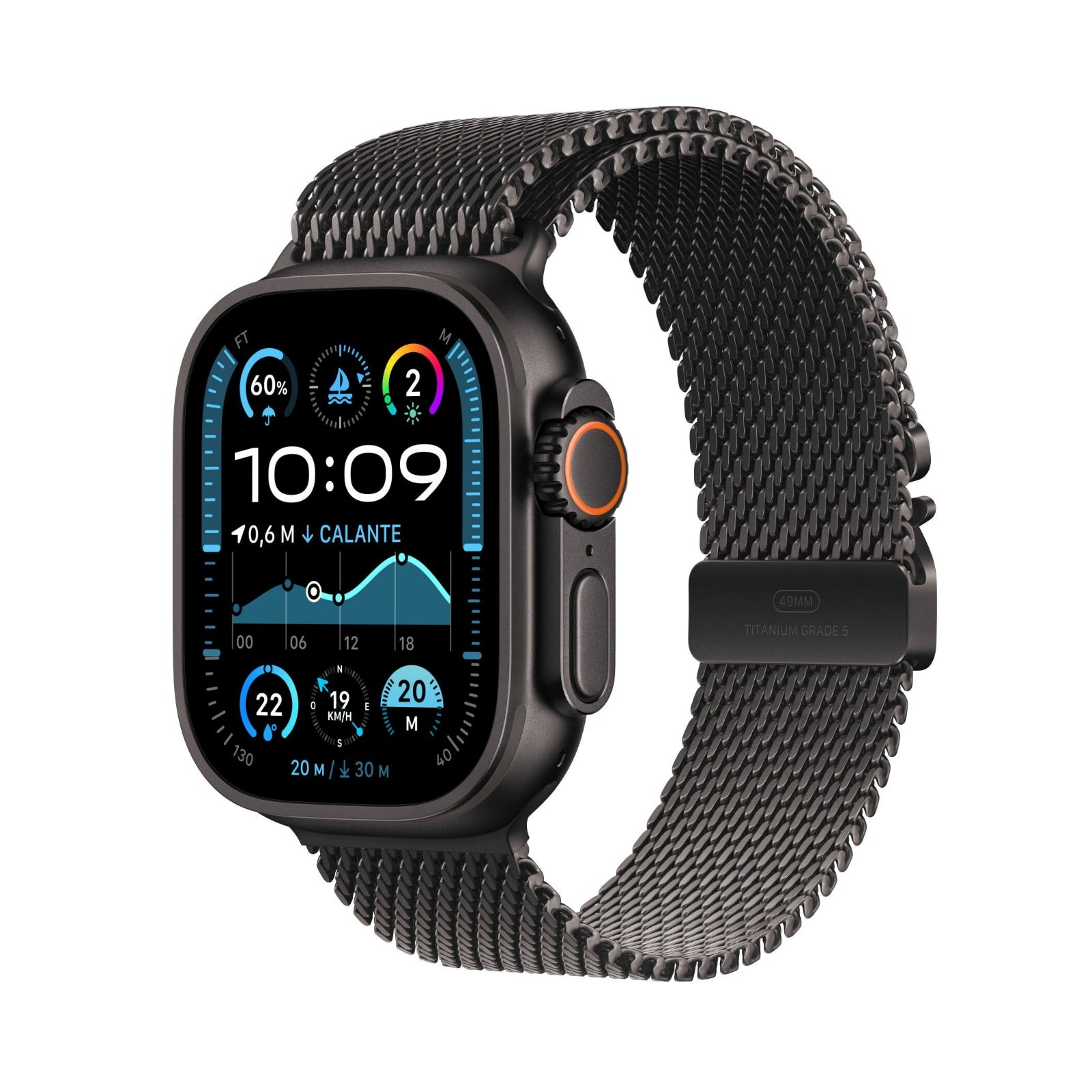 Apple Watch Ultra 2 49mm | GPS + Cellular | Titanium Case | Milanese | EU