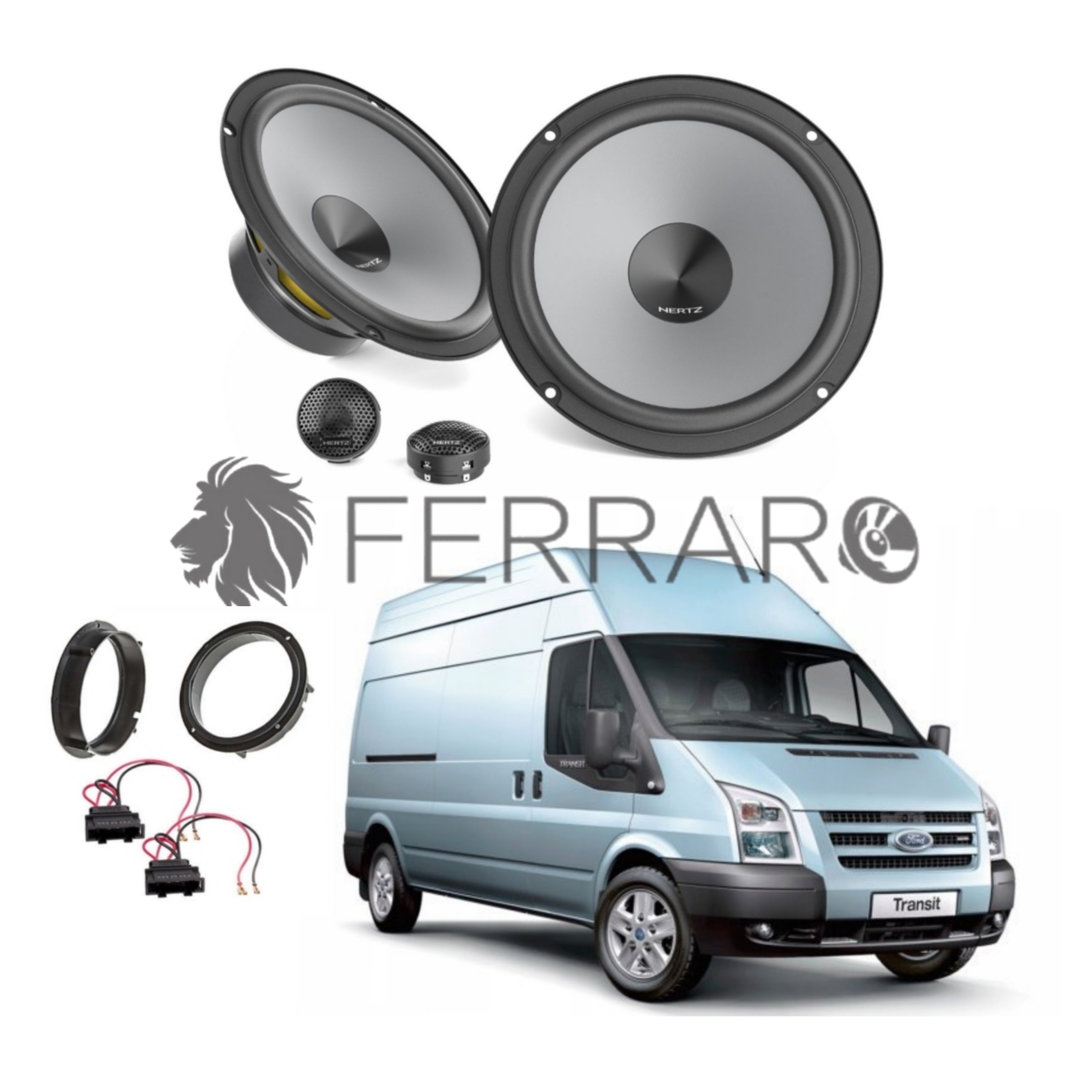 Hertz Kit 4 Casse | K 165 | Anteriori | Ford Transit dal 2012>