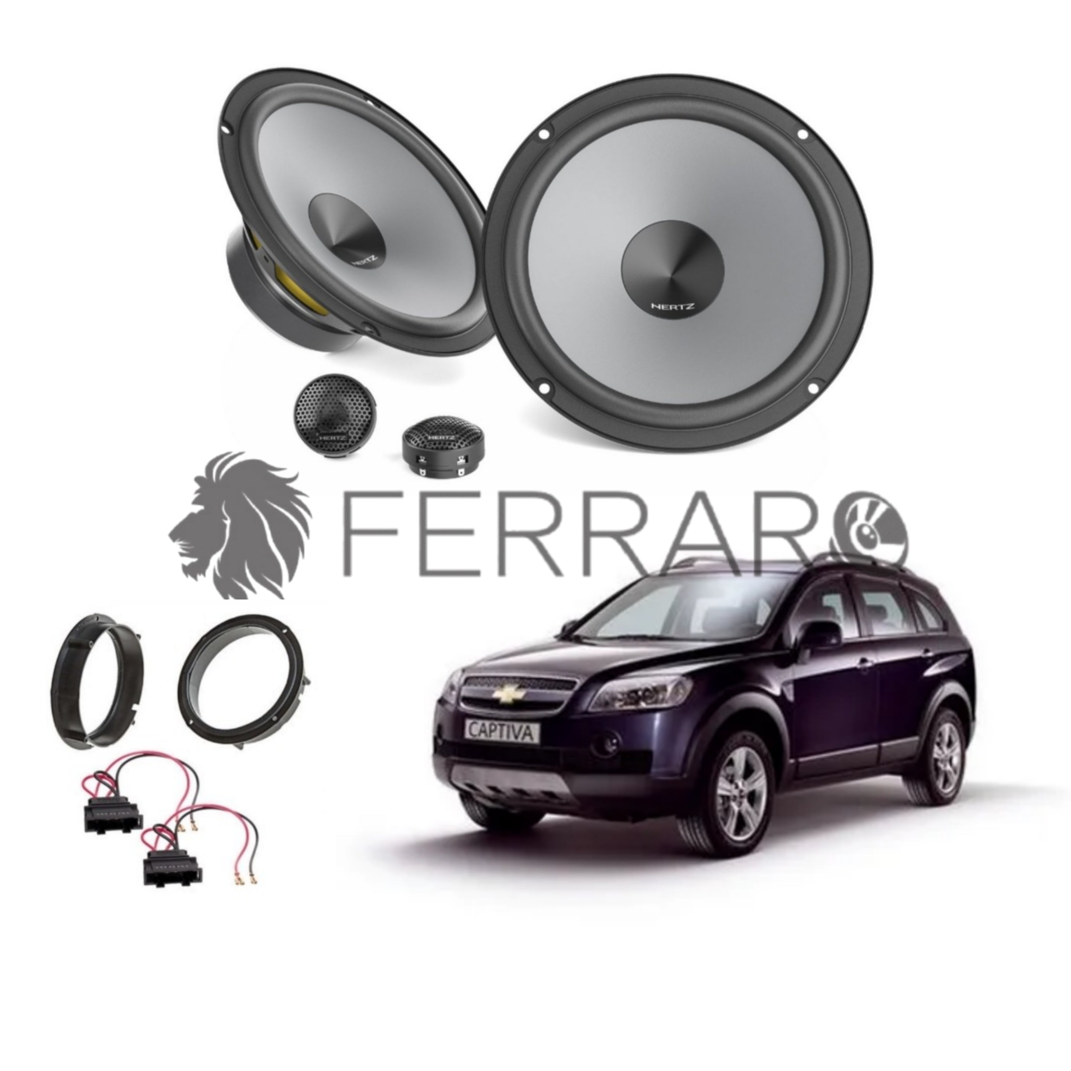 Hertz Kit 4 Casse | K 165 | Anteriori | Chevrolet Captiva