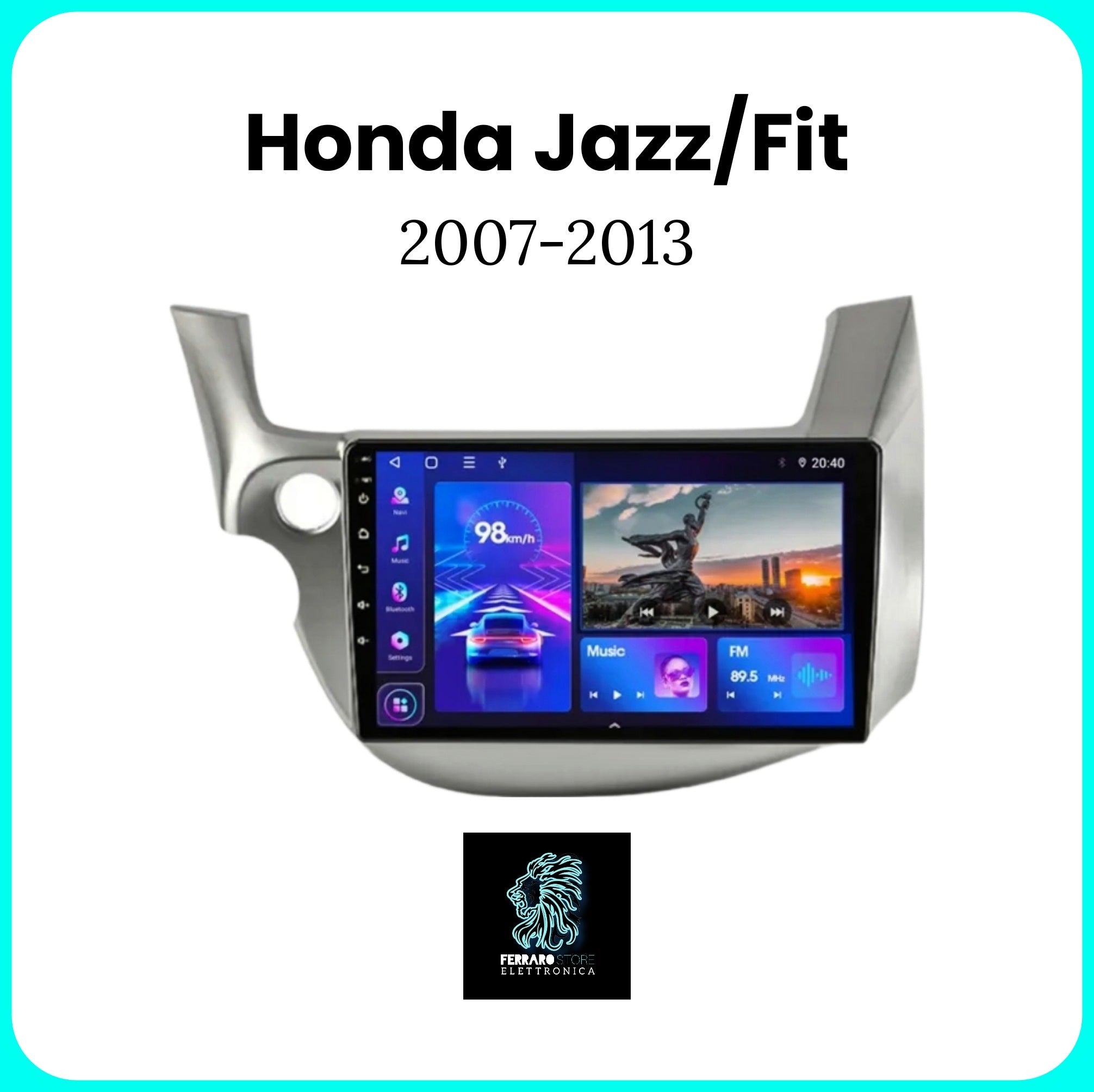 Autoradio per HONDA JAZZ / FIT [2007 - 2013] - Sistema auto Intelligente, 2Din 9"Pollici, GPS, Navigatore, Wifi