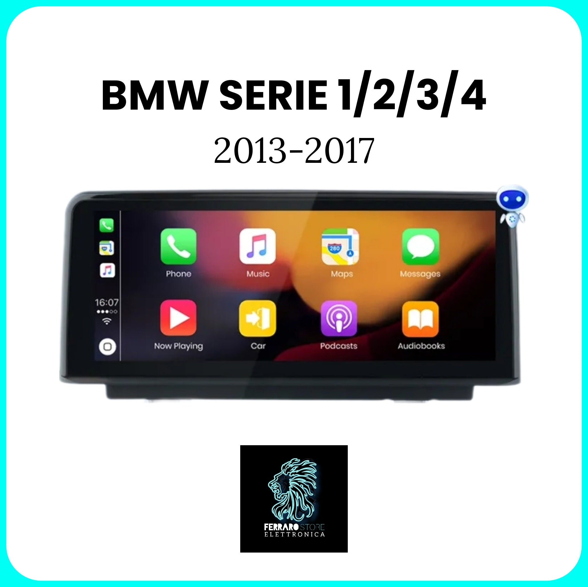 Autoradio per BMW SERIE 1-2-3-4 F20 F21 F22 / F30 F31 F32 F33 F34 F35 F36 [2013 - 2017] - Autoradio con Sistema Intelligente, GPS, Navigatore, 4G + Wifi