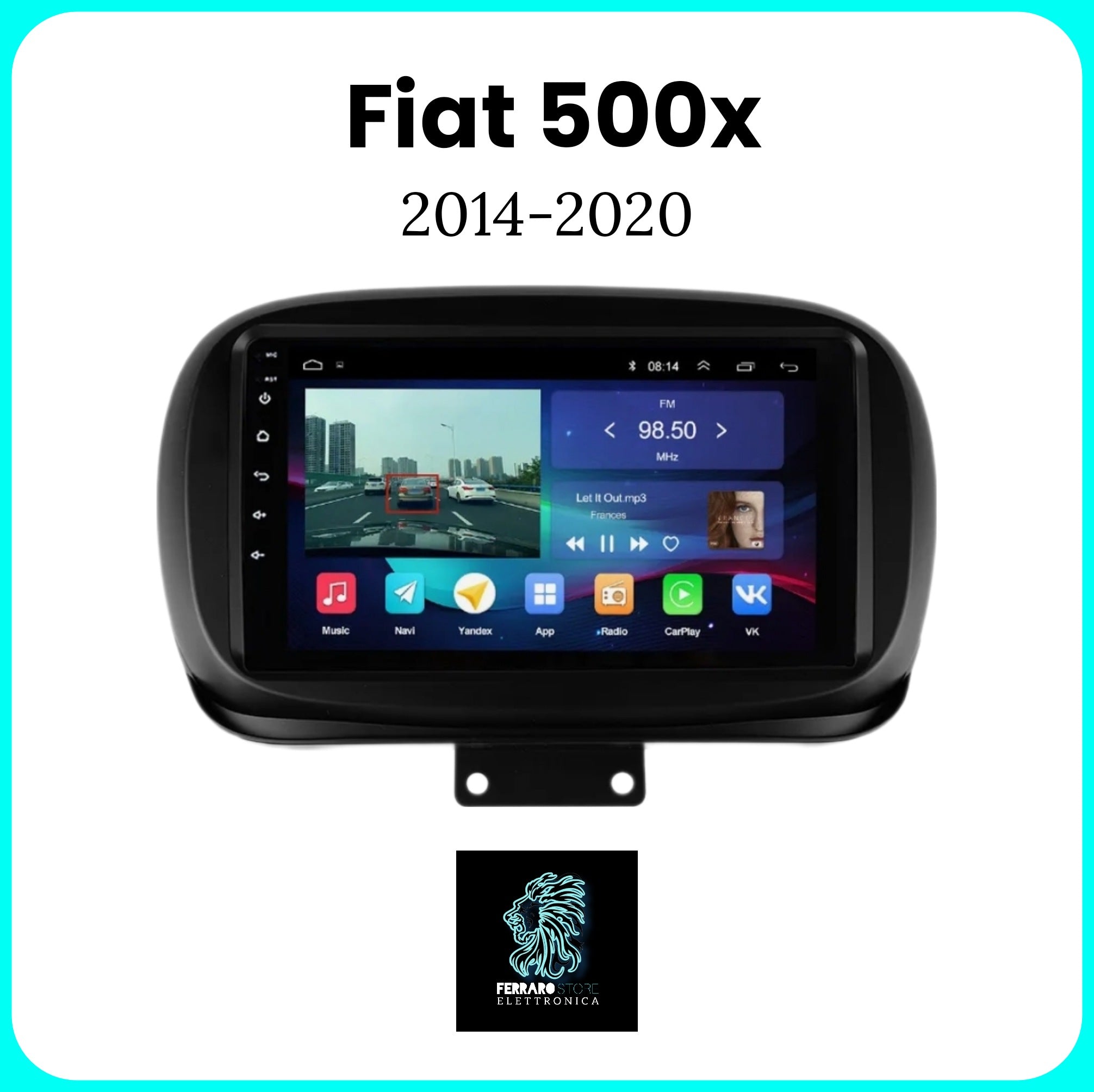 Fiat 500X 2014 - 2020 Android autoradio système de voiture intelligent lecteurs vidéo de voiture CarPlay Android Auto GPS Navigation