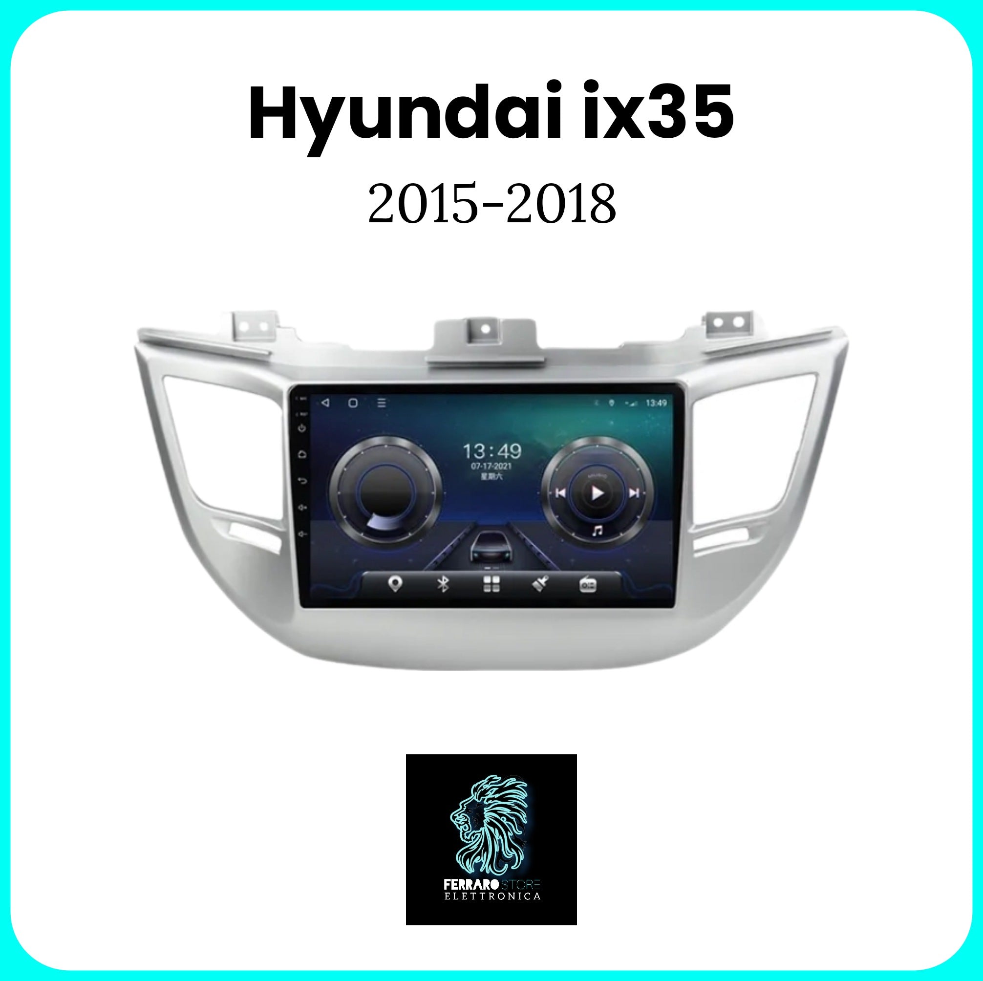 Autoradio per HYUNDAI IX35 TUCSON 3 [2015 - 2018] - Sistema auto Intelligente, 2Din 9"Pollici, GPS, Navigatore, Wifi