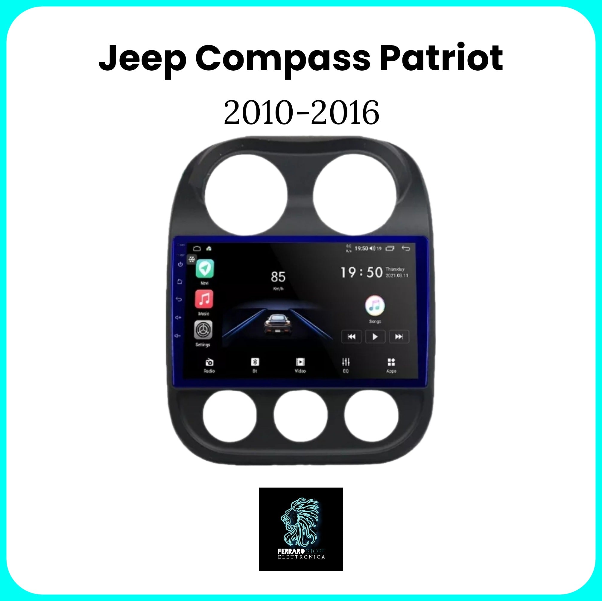 Autoradio per JEEP COMPASS PATRIOT [2010 - 2016] - Autoradio con Sistema Intelligente, GPS, Navigatore, 2Din 9"Pollici, Wifi