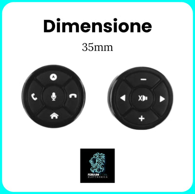 Comandi al volante, Controllo del Volante Wireless per Autoradio Universale Android, Forma di Tazza, con Luce