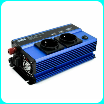 Inverter 1000w - 12v 220v, Voltage Transformer, Power Converter, Camper, Car, Home.