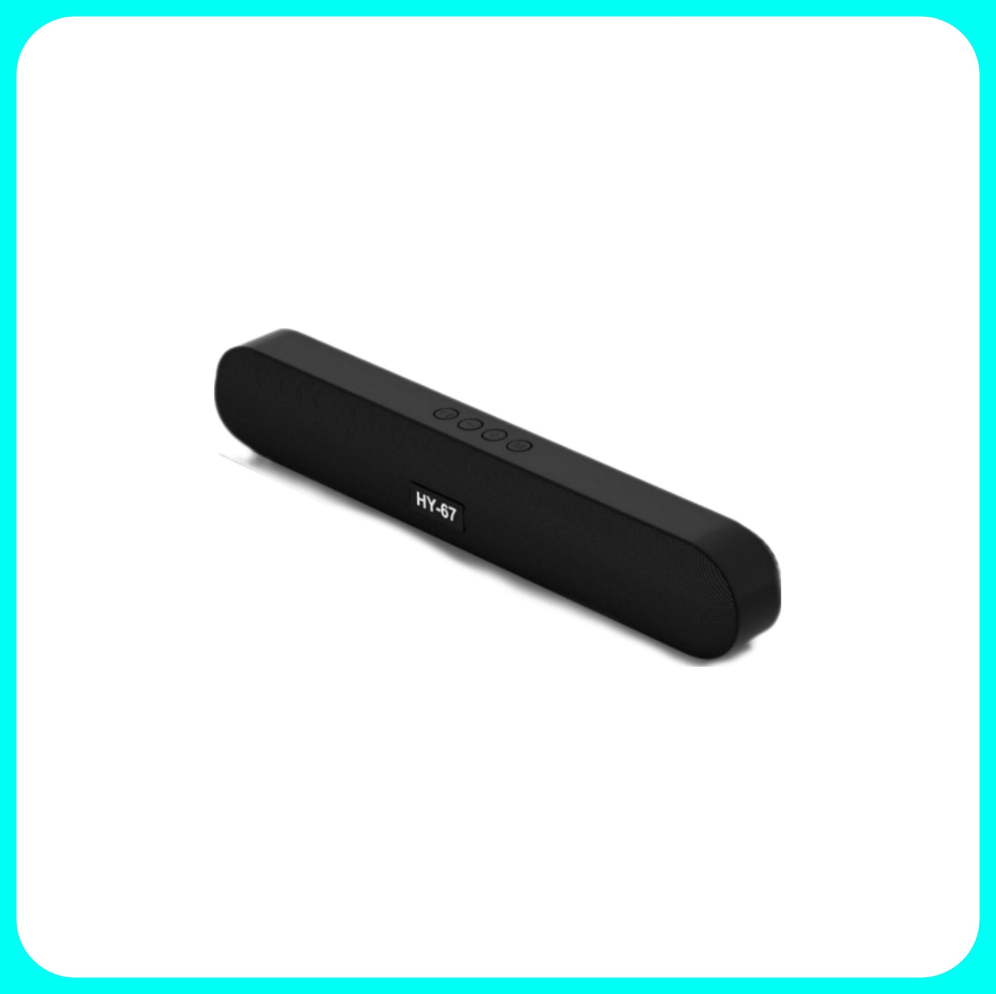 Haut-parleurs Bluetooth HY-67 - Haut-parleur portable sans fil Bluetooth 5.0 SoundBar 3D Surround / Super Bass / Radio FM / Fente TF / Clé USB / AUX.