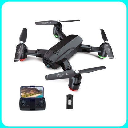 Mini Drone [FOLDABLE] - Quadcopter, GPS, HD Camera, Remote Control, Phone, App