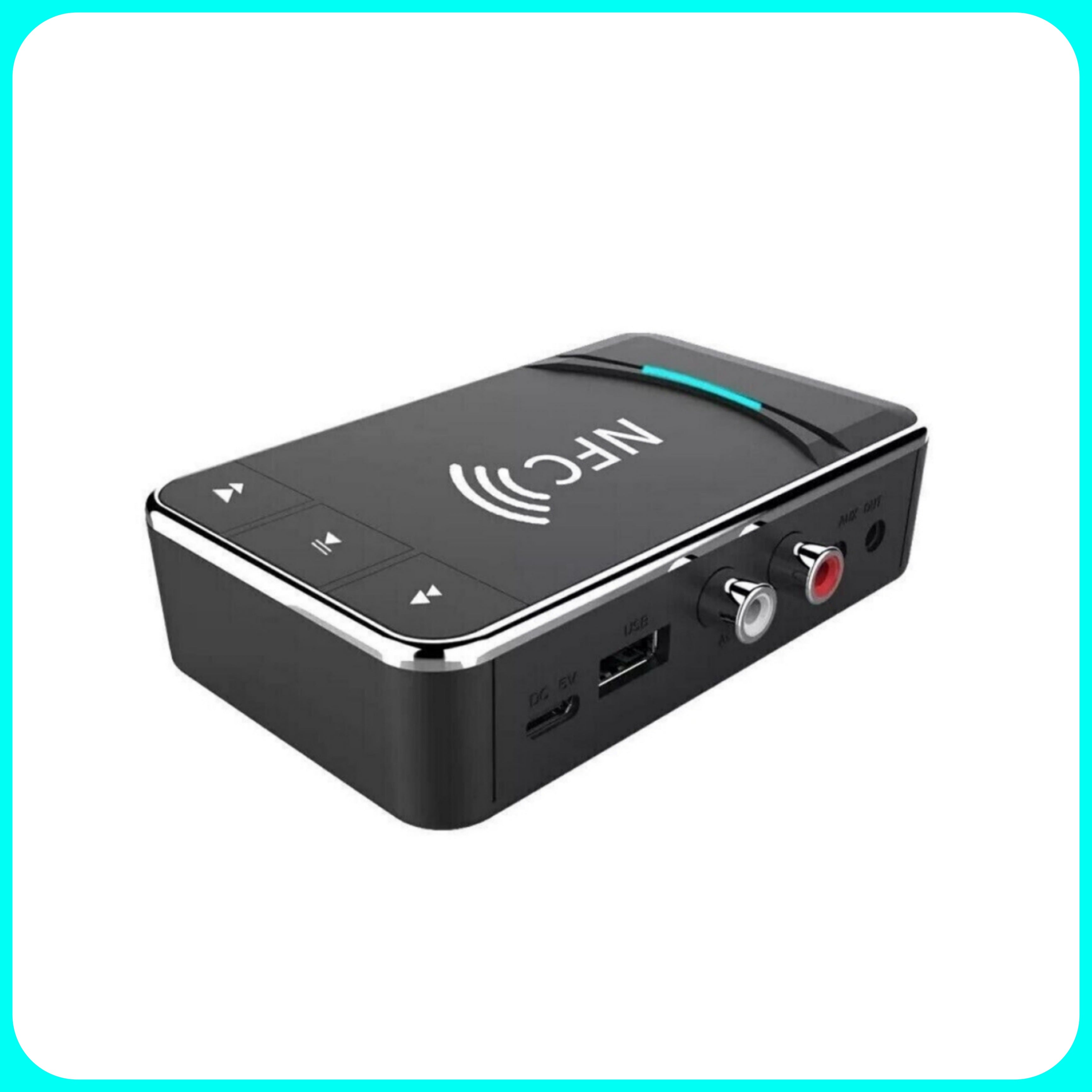 Trasmettitore Ricevitore - Audio, Bluetooth 5.0, NFC 5.0, RCA, AUX, Velocità 100 MBPS, USB