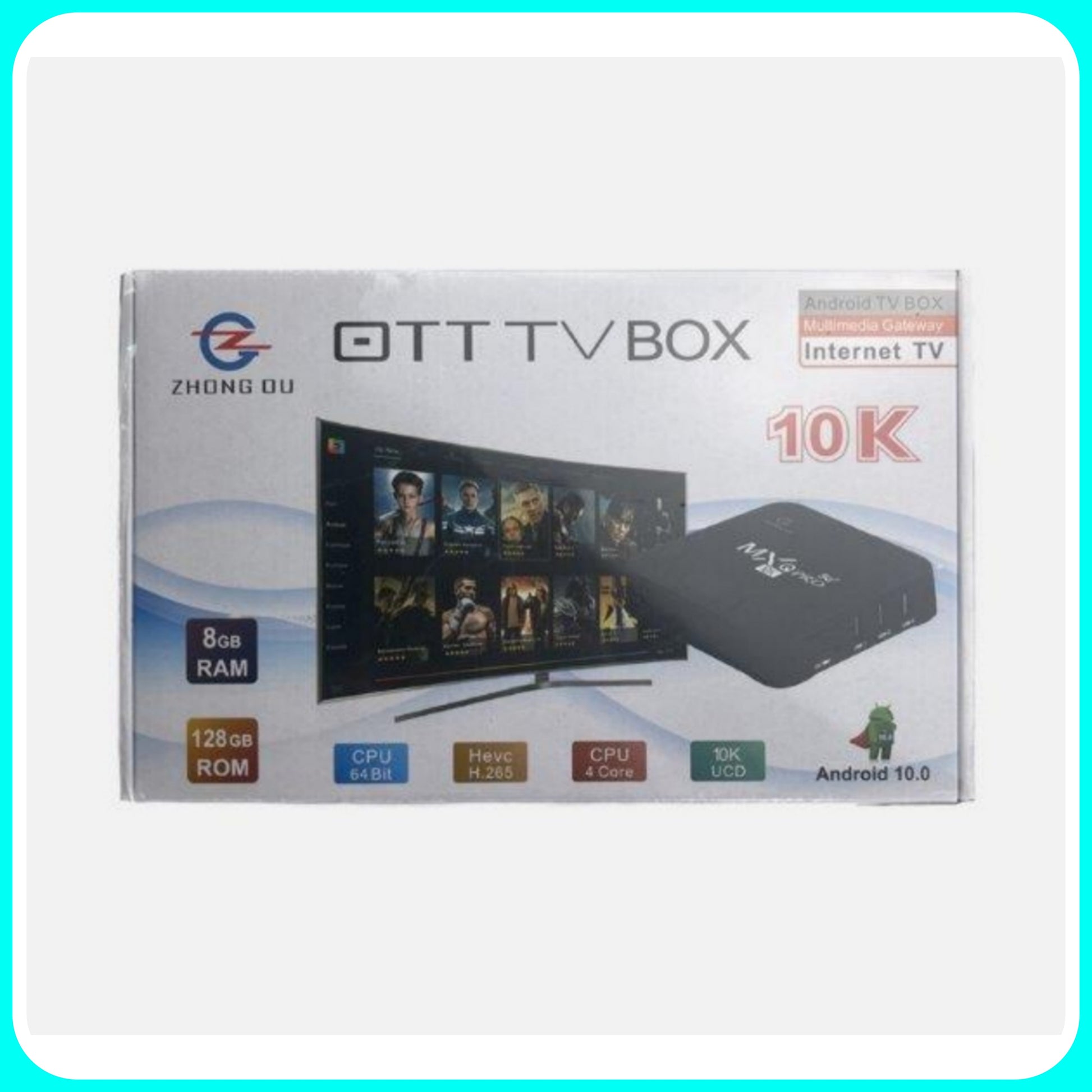 Box Smart Tv Android 10.0 - MXQ PRO, 8Gb/128Gb, 10K, HEVC, WiFi, CPU, –  Ferraro Store