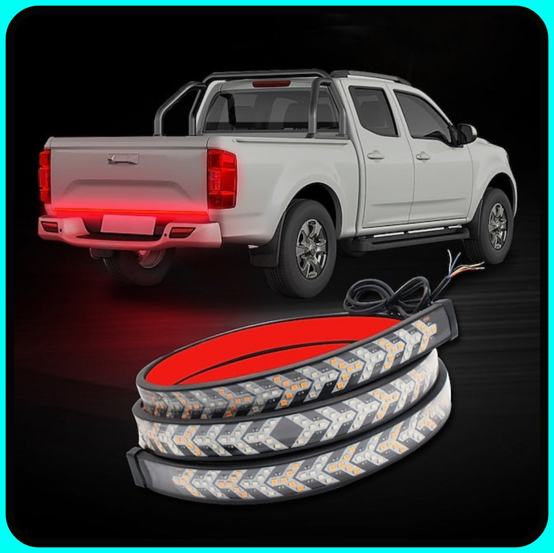 Car Rear Led Panel Car Rear LED Strip - Self-adhesive, Red, Yellow, White Lighting, 1.5m,