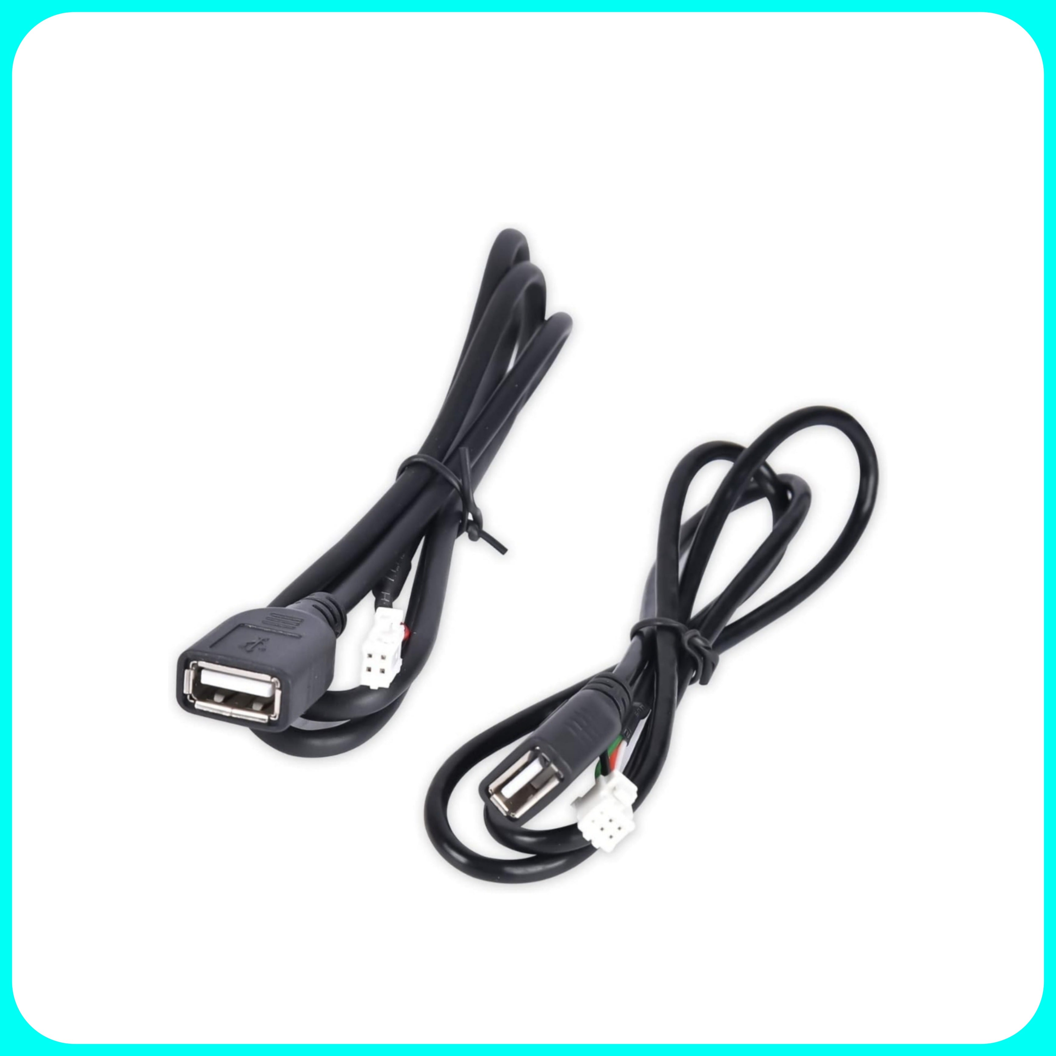 Adattatori Cavi USB 2PZ - Per Auto, 4 Pin e 6 Pin Adatte per Autoradio Android, Adattatore USB
