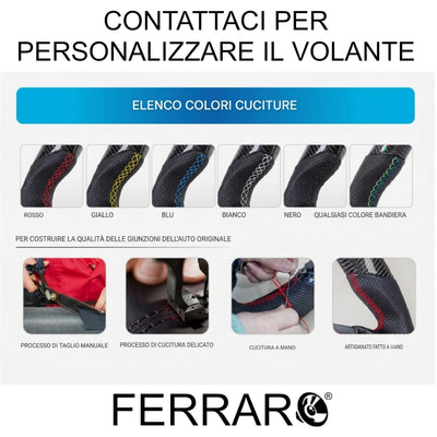 (PRENOTA) Volante Sportivo per Infiniti Q50 (2013-2019), Carbonio, Customizzato in Pelle