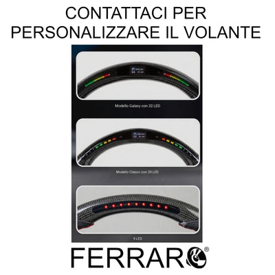 (PRENOTA) Volante Sportivo per Infiniti Q50 (2013-2019), Carbonio, Customizzato in Pelle