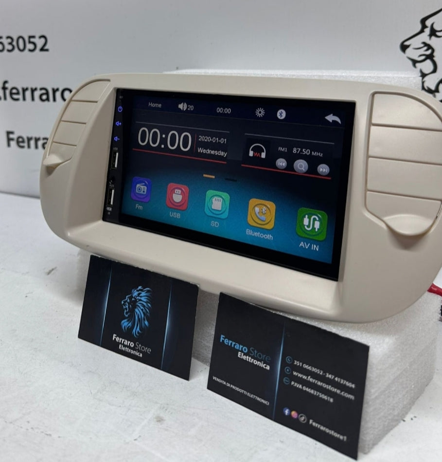 Autoradio per FIAT 500s [2007 - 2014] - 2Din 7Pollici, Bluetooth, Rad – Ferraro  Store