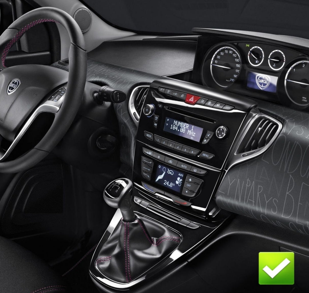 Autoradio per Lancia Y [2012-2020] - 1Din, Schermo 5.5"Pollici, Bluetooth, Radio, USB, CarPlay & Android Auto Cablato