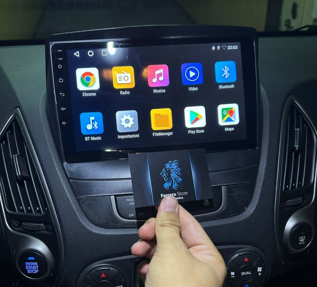 Autoradio per HYUNDAI IX35 TUCSON 2 [2009 - 2015] - Sistema auto Intelligente, 2Din 9"Pollici, GPS, Navigatore, Wifi