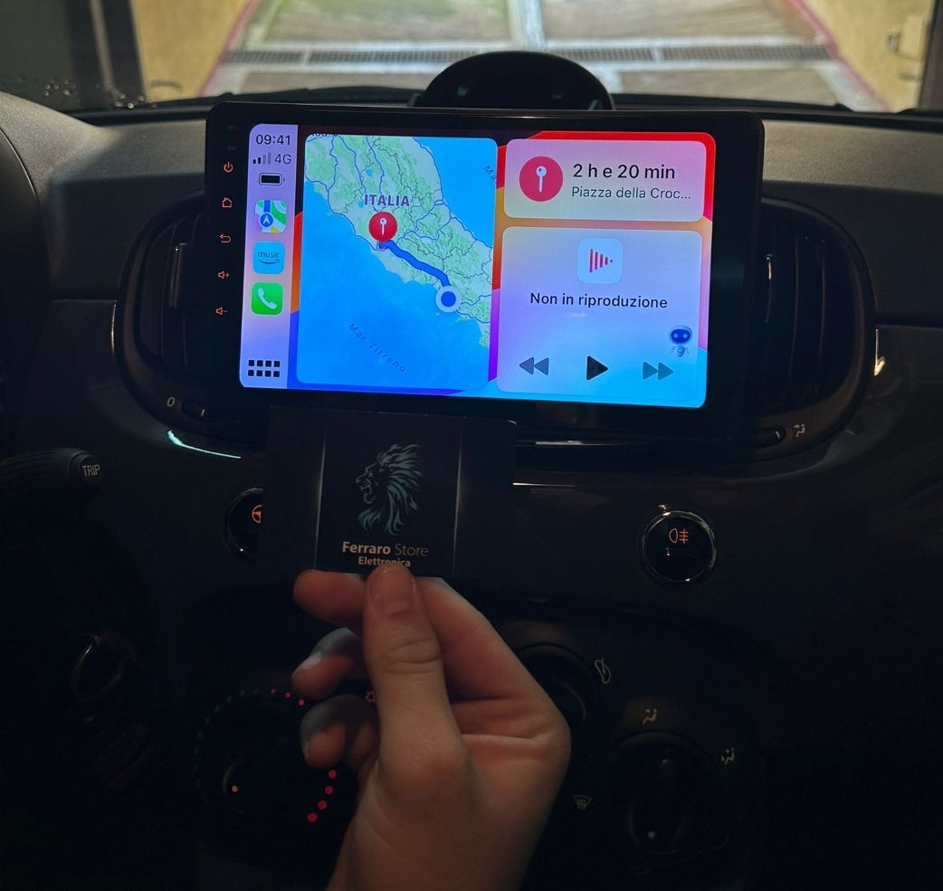Autoradio per FIAT ABARTH 500s [2016 in Poi] - Sistema auto Intelligente, 2Din 9"Pollici, GPS, Navigatore, Wifi