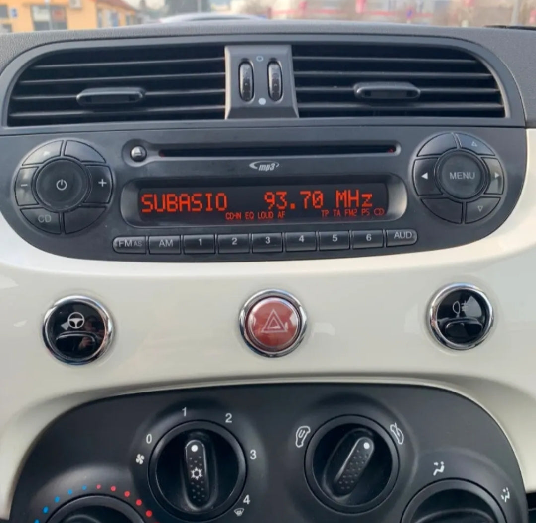 Autoradio per FIAT 500s [2007 - 2014] - 1Din 4" Pollici, Bluetooth, Radio, AUX, USB.