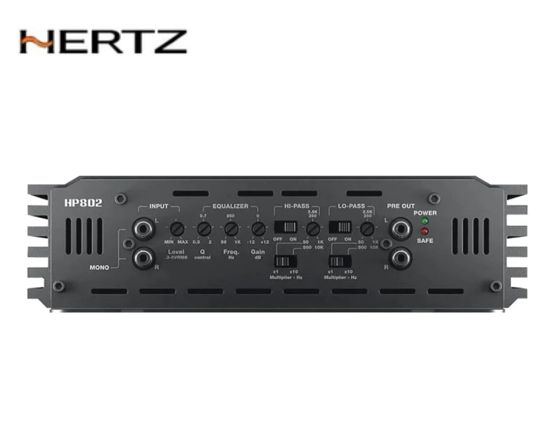 Hertz HP 802 - Amplificatore 2 Canali, Stereo SPL, 1800w Max, Top Quality