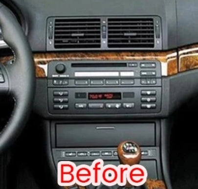 Kit Montaggio Autoradio 9"Pollici BMW E46 / M3 [1998-2006] - Mascherina, Cablaggio Autoradio Android