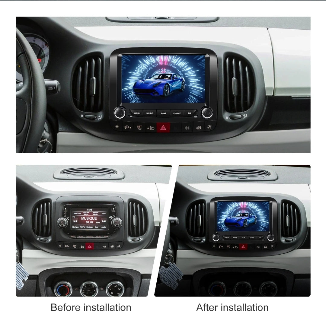 Autoradio per FIAT 500L [2013 - 2019] - Sistema auto Intelligente, 2Din 7"Pollici, GPS, Navigatore, CarPlay & Android Auto