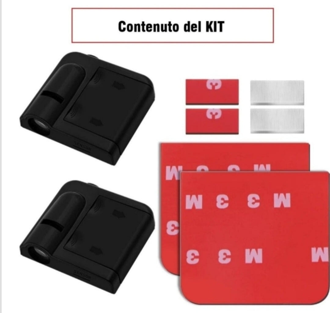 Luce Cortesia SKODA AUTO - Senza Fili, a Batteria, KIT Completo con Calamita.