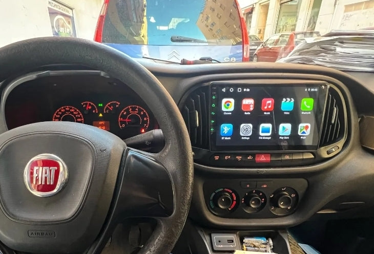 Autoradio per Fiat Doblo [2015 - 2019]  - 2GB/4GB/6GB/8GB Sistema auto Intelligente, 2Din 9"Pollici, GPS, Navigatore, Wifi
