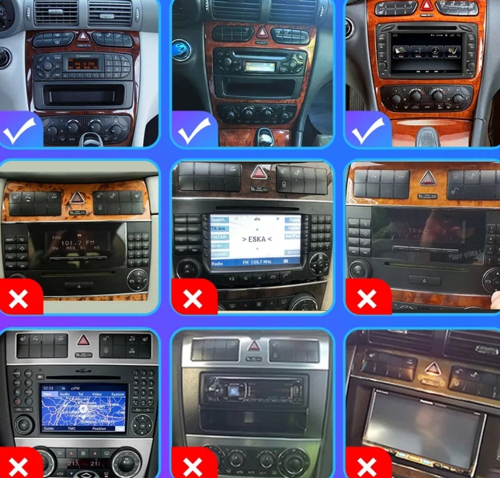 Auto Radio Mercedes Benz clk, w203, W209, W208, W463 Andr