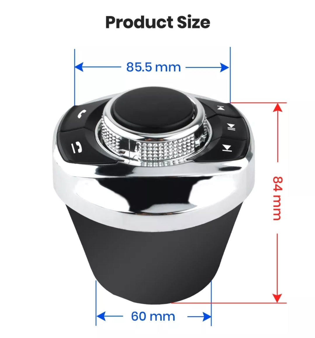 Comandi al volante - Pulsante di controllo del Volante, Wireless per Autoradio Universale per Android Autoradio, a forma di tazza, con luce a LED