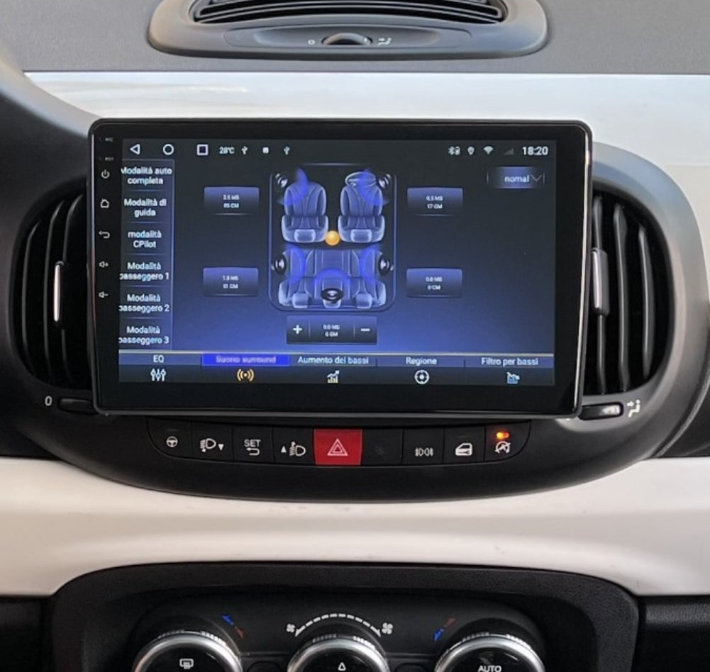 Autoradio per FIAT 500L [2012 - 2017] - Sistema auto Intelligente, 2Din 10.1"Pollici, GPS, Navigatore, Wifi