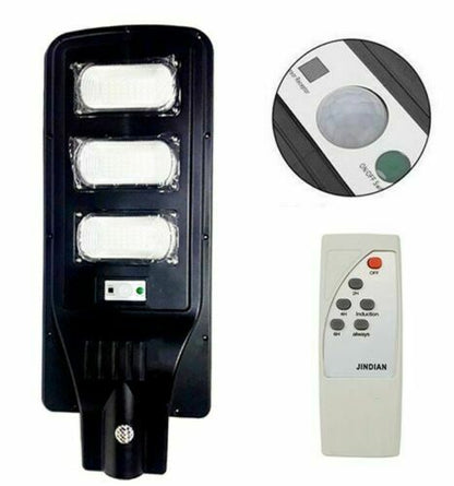 External Solar Street Light - 90w, Solar Panel, Twilight Sensor, Remote Control and Bracket.