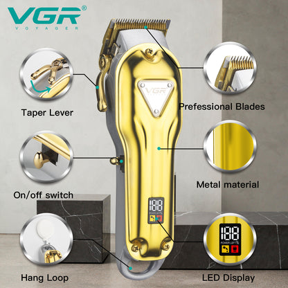 VGR Rasoio Capelli | Professionale |  Trimmer | Precisione | Rasoio Barba | V-134