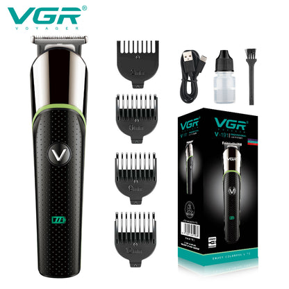 VGR Rasoio Professionale | Barba | Ricaricabile senza Fili | con Pettini Guida |  USB | V-191