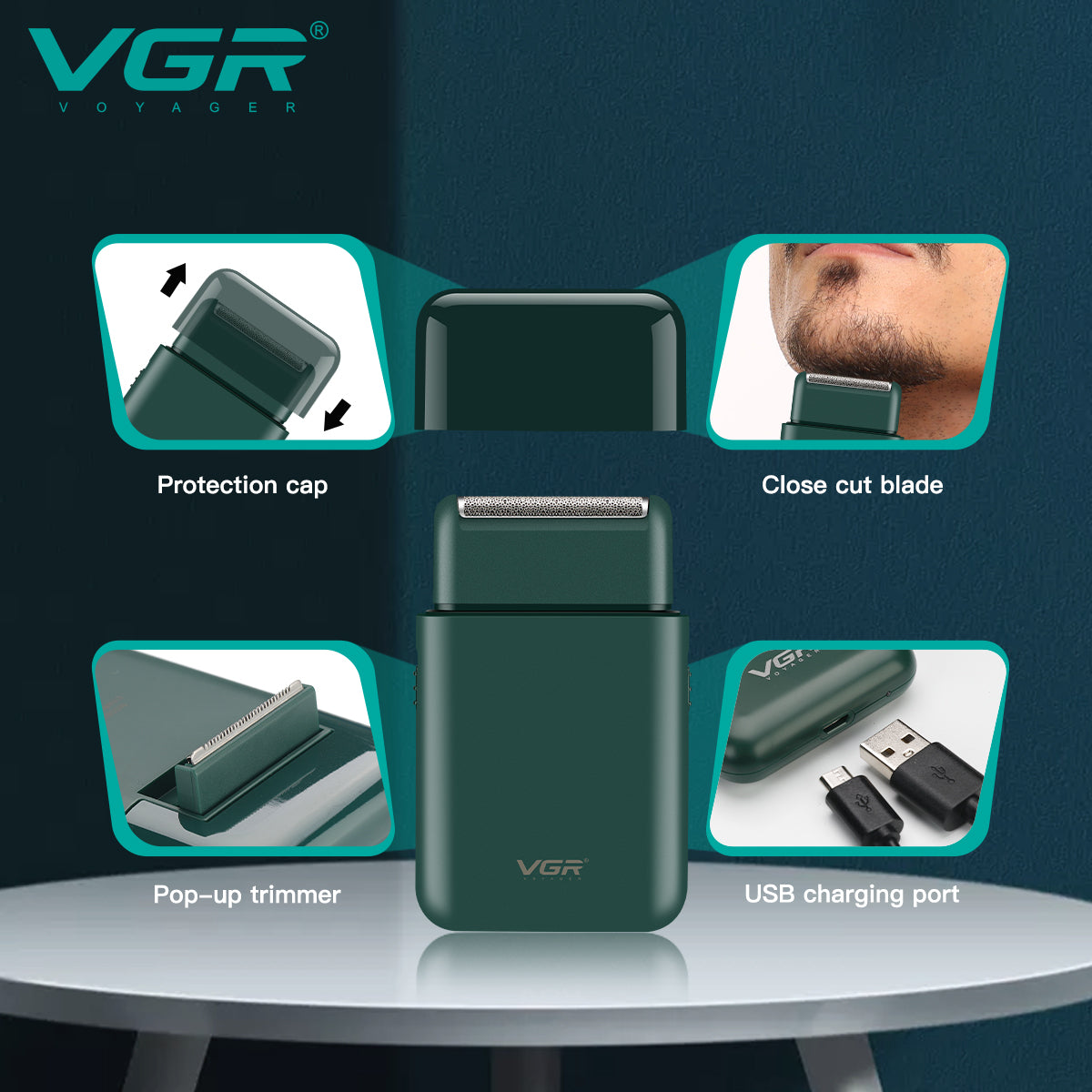 VGR Rasoio Professionale | Accessori | Rullo | VGR V-390