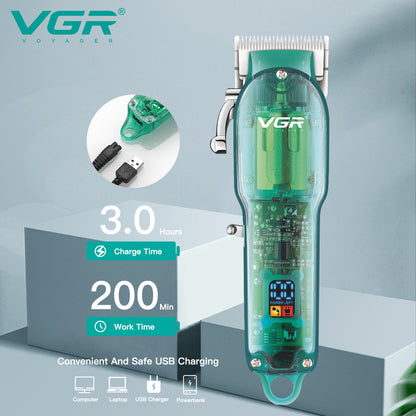 VGR Rasoio Professionale | Batteria | Rasoio | Taglia Capelli | Barbiere |  Professionale | VGR V-660